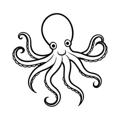 octopus line art design