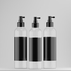 Clear Spray Bottle Mockup