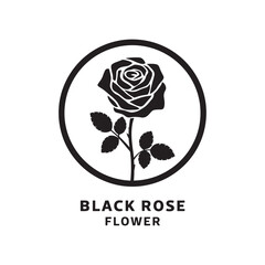 Rose Silhouette Design Vector
