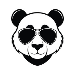 panda face vector