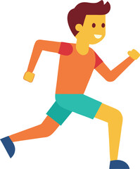 Fototapeta premium running man vector illustration