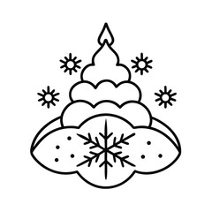 vector illustration of a christmas tree