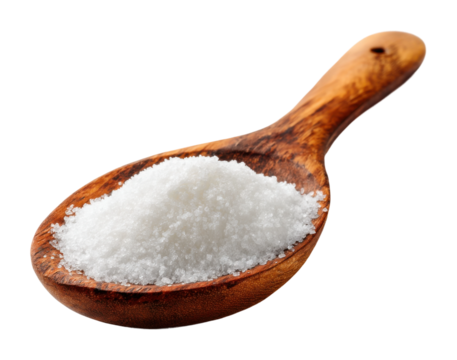 Cooking with salt culinary techniques kitchen food clean environment view isolated on transparent background