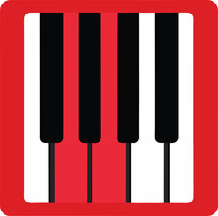 Fototapeta premium piano keys vector illustration
