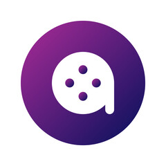 Fototapeta premium Film Strip symbolizing video icon perfect for media content display.