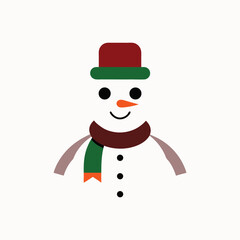 snowman figurines vector art illustration