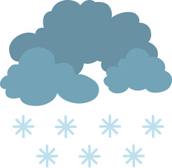 cartoon cloud on white sky. illustration of different weather. rain, storm, lightning, snow. Clouds vector icon. Cloudscape in white background