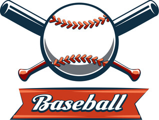 Baseball game emblem