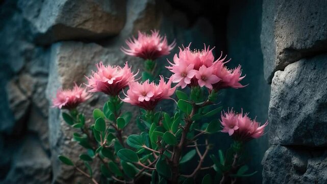 The crown of thorns is a hardy, spiky plant adorned with small flowers. Its easy care requirements and drought tolerance make it a superb decorative choice.