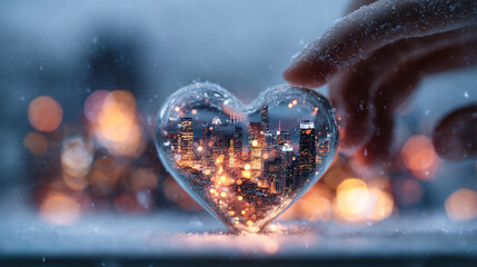 heart in the snow