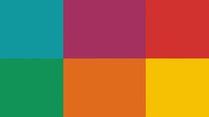 Naklejka premium Modern abstract geometric composition featuring squares of different vibrant colors