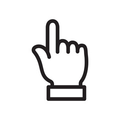 Gestures Of Human Hands, Pointing Towards The Top Icon In Trendy Design Vector Eps 10