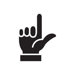 Gestures Of Human Hands, Pointing Towards The Top Icon In Trendy Design Vector Eps 10