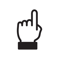 Obraz premium Gestures Of Human Hands, Pointing Towards The Top Icon In Trendy Design Vector Eps 10