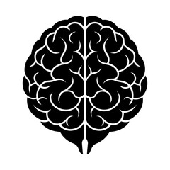 Brain Silhouette vector illustration