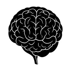Brain Silhouette vector illustration