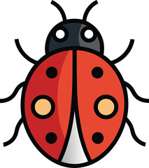 Obraz premium ladybug on white background