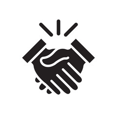 Handshake Icon In Trendy Design Vector Eps 10