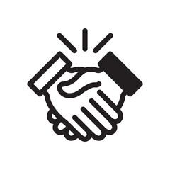 Handshake Icon In Trendy Design Vector Eps 10