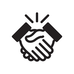 Handshake Icon In Trendy Design Vector Eps 10