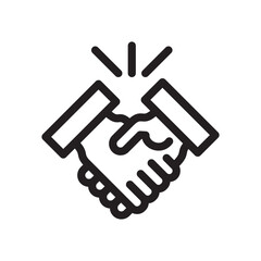 Handshake Icon In Trendy Design Vector Eps 10