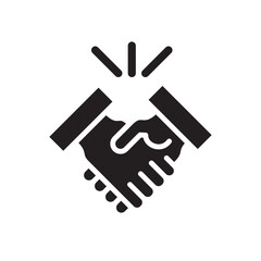 Handshake Icon In Trendy Design Vector Eps 10