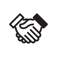 Handshake Icon In Trendy Design Vector Eps 10