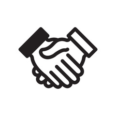 Handshake Icon In Trendy Design Vector Eps 10