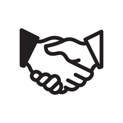 Handshake Icon In Trendy Design Vector Eps 10