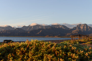 Sunrise on the sea of cortez, Loreto, Baja California Sur, México