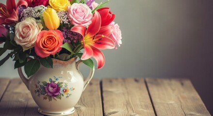 Floral Arrangement A Touch of Elegance and Freshness for Your Creative Projects