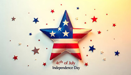 Patriotic Star: Celebrate Independence Day with this Stunning Design