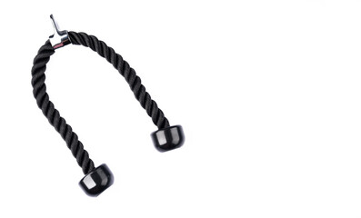 Fitness equipment, rope used to develop triceps
