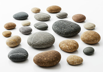 Smooth River Rocks Nature's Textured Gems, Perfect for Zen Gardens and Decorative Arrangements