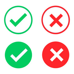check mark icons with badge design