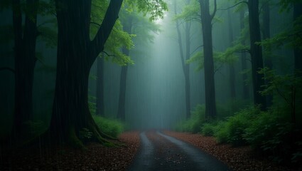 Fototapeta premium light in the forest