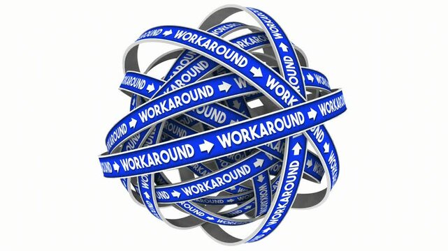 orkaround Temporary Stopgap Fix Alternative Solution Method Word 3d Animation