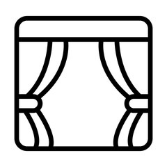 OpenCurtains line icon