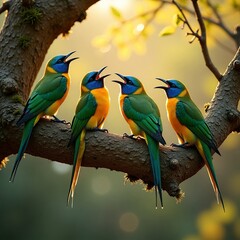 Naklejka premium bee eater bird