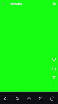 Instagram Following Stories UI Overlay Animation (Greenscreen) &ndash; IG Mobile App Interface Template with Reactions, Navigation, and Story Design for Showreels and Social Media Campaigns