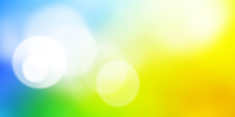 Yellow with blue abstract bokeh background,summer holiday wallpaper