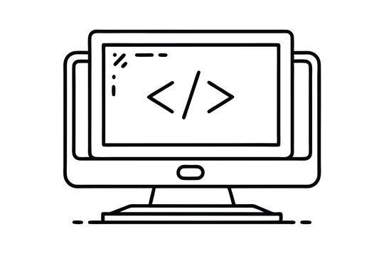 Computer screen displaying code programming software development