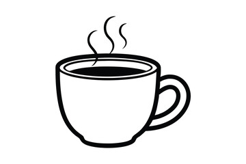 Hot coffee cup drink beverage caffeine morning breakfast