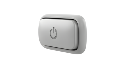 Power Button - Isolated White Switch