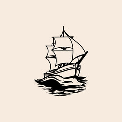 Boat icon flat vector design
