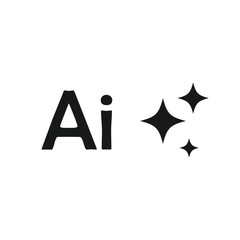 Generative AI icon magic sparkle stars vector.