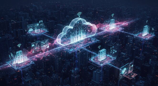 City network connects to central cloud