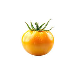 Fresh tomatoes isolated on a transparent background, in a PNG format