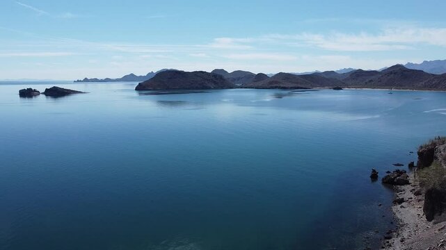 vistas desde la carretera transpeninsular en loreto baja california sur
