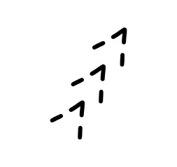 arrows dashed vector